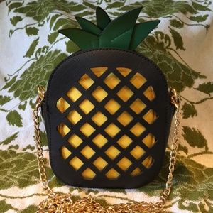 Pineapple 2 Piece Cross Body Bag Purse